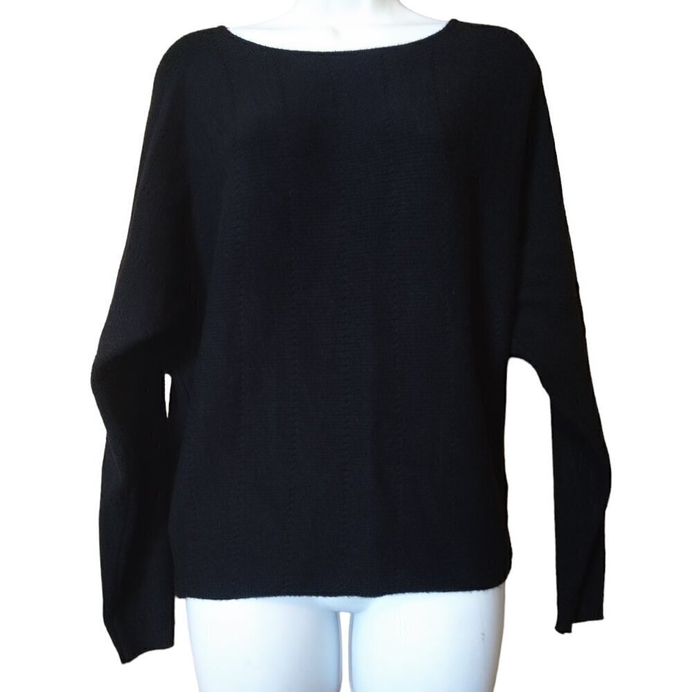 Francesca's Blue Rain Women's XS Black Pullover Sweater Classic Casual